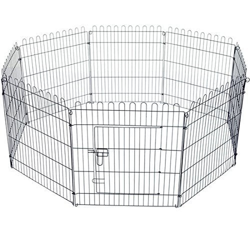 Zaunkäfig für Hunde und Katzen aus Stahl 8 Stück Ø158x76 cm online