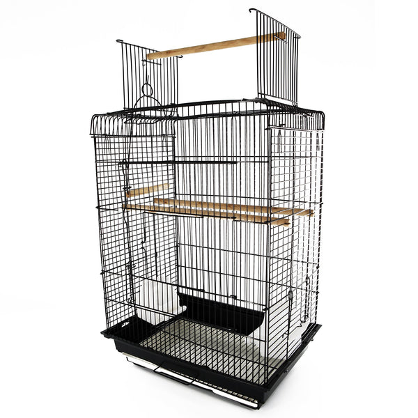 prezzo Vogelvoliere aus schwarzem Metall 41,5 x 29,5 x 56,5 cm