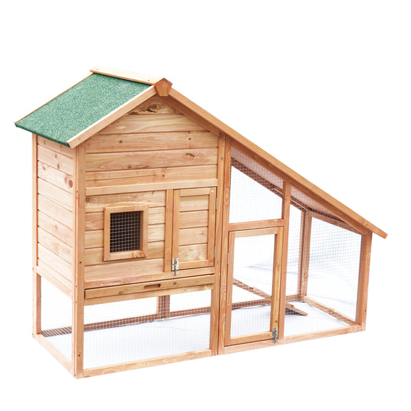Kaninchenstall aus Holz für den Außenbereich 146x63x120 cm prezzo