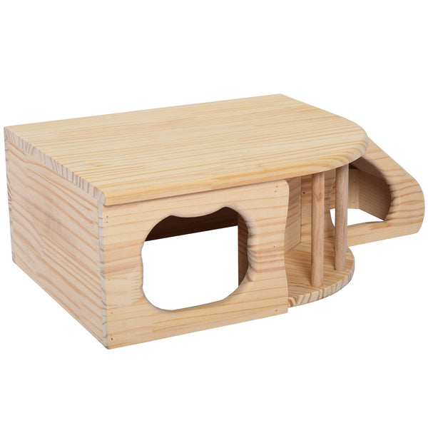 Haus für Nager und Kleintiere aus Tannenholz 60x37x19,7 cm prezzo