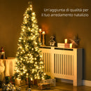 Albero di Natale Artificiale Innevato 180 cm 618 Rami 240 Luci LED Verde-4