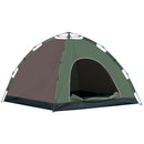 Tenda da Campeggio Pop-Up per 4 Persone 210x210x135 cm con Borsa da Trasporto Verde-1