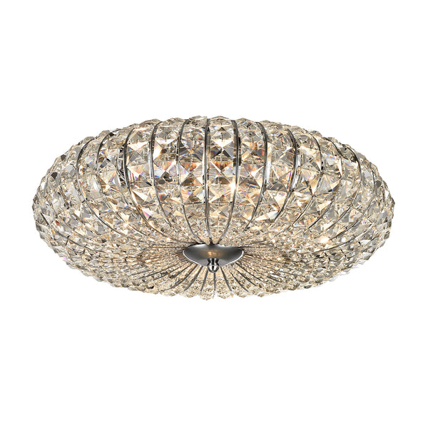 Moderner Kronleuchter aus Broche-Nickel-Metall prezzo