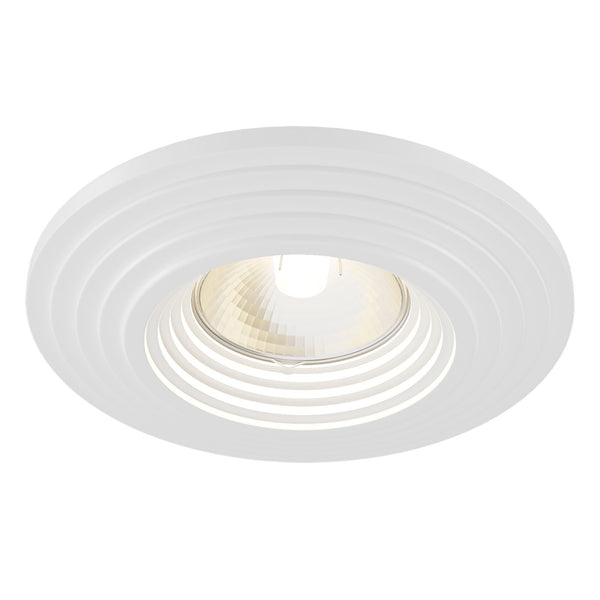 sconto Einbaustrahler Downlight in Gyps Modern White Plaster