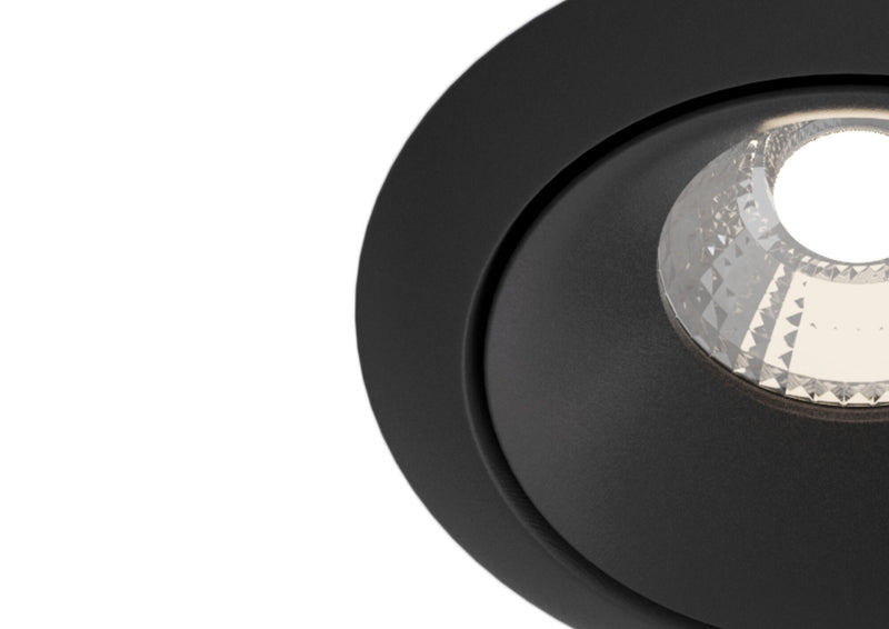 Faretto da incasso Downlight in Alluminio Yin Nero-2