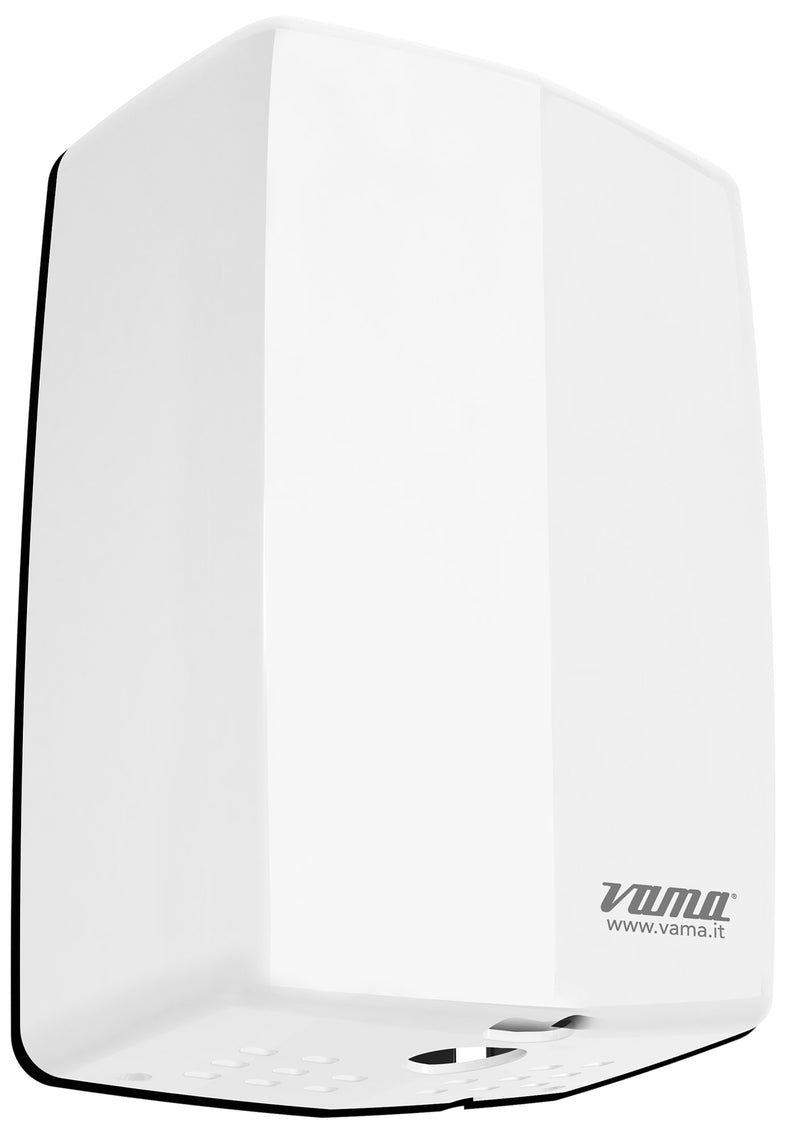 Asciugamani Elettrico 1000W Vama Dry Max UV ABS Bianco-1
