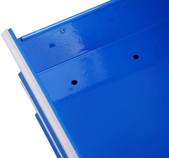 Carrello da Lavoro con 5 Cassetti Porta Utensili Blu 67.5x33x77 cm -10