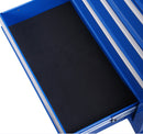 Carrello da Lavoro con 5 Cassetti Porta Utensili Blu 67.5x33x77 cm -9