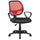 Operativer Bürostuhl in Tosini Atlanta Rot / Schwarzer Stoff und Mesh