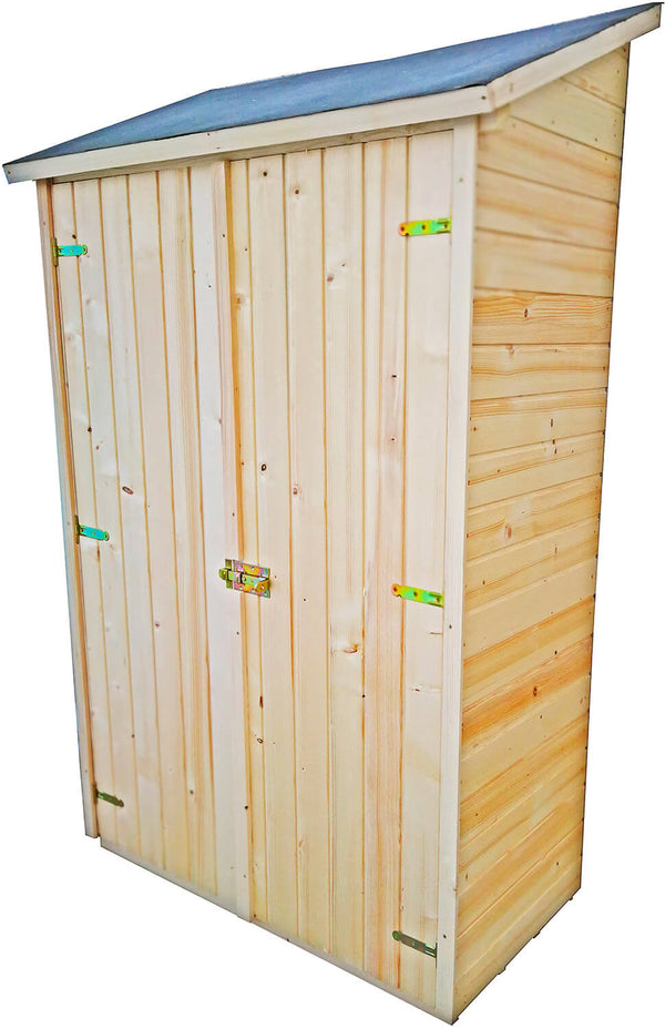 Casetta Box da Giardino 1,2x0,6 m con Pavimento in Legno Picea Massello 16mm Eden acquista