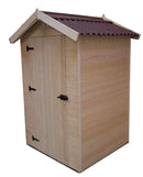 Casetta Box da Giardino 1,2x1,2 m con Pavimento in Legno Picea Massello 16mm Eden-1