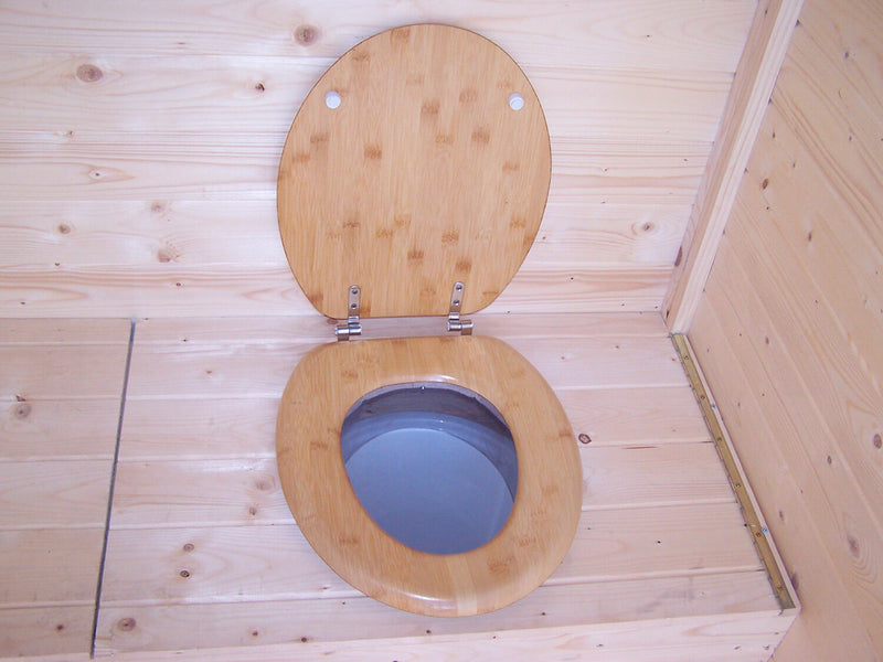 Casetta Box da Giardino 1,4x1,4 m con Pavimento e WC a Secco in Legno Picea Massello 16mm Eden-4