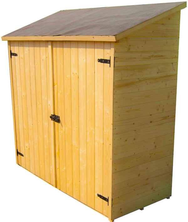 Casetta Box da Giardino 1,63x0,74 m con Pavimento in Legno Picea Massello 16mm Eden sconto