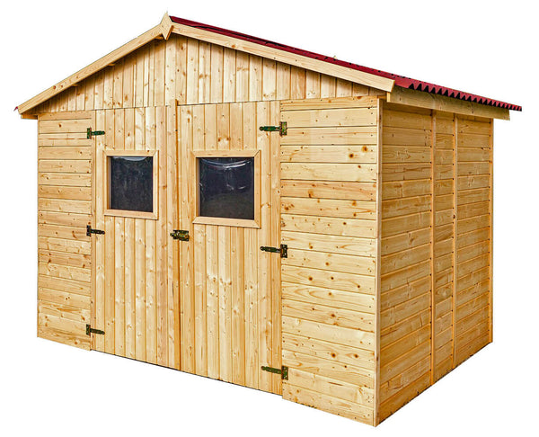 Casetta Box da Giardino 2,8x2 m con Pavimento in Legno Picea Massello 16mm Eden prezzo