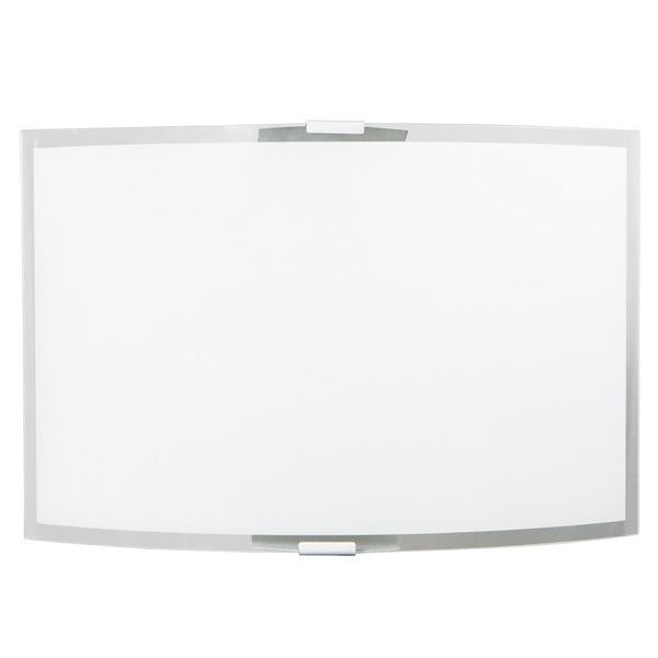 acquista Wandleuchte 1xE27 Silber Rahmen Glasplatte Weiß-Transparent E-Energy Elisa