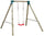 1-Sitzer-Gartenschaukel 160 x 230 x 195 cm in Holz