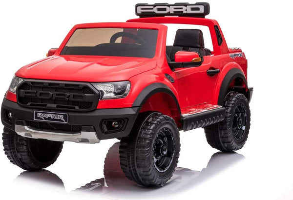 online Elektroauto für Kinder 2 Sitze 12V Ford Ranger Raptor Rot