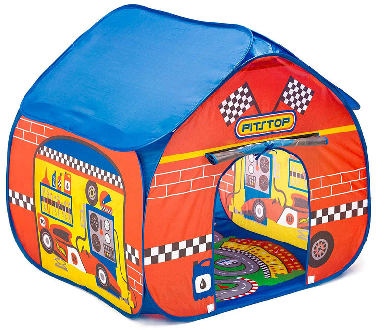 Tenda Casetta per Bambini Autoaprente Fun 2 Give Pitstop Rossa-1