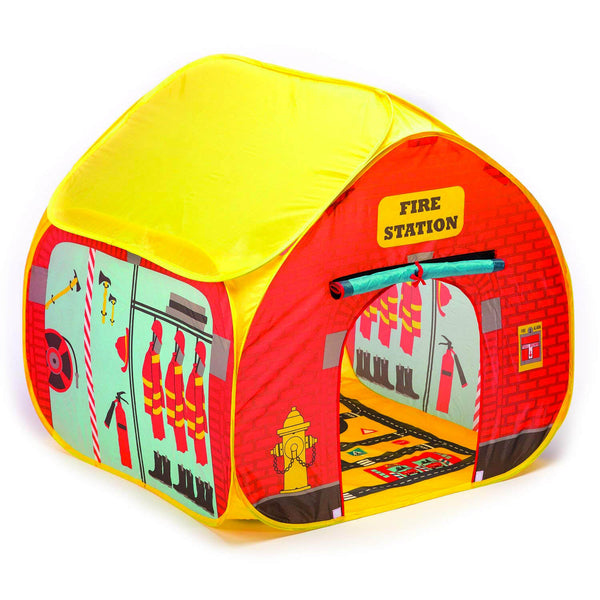 sconto Zelt Spielhaus für Kinder Selbstöffnendes Fun 2 Give Fire Station