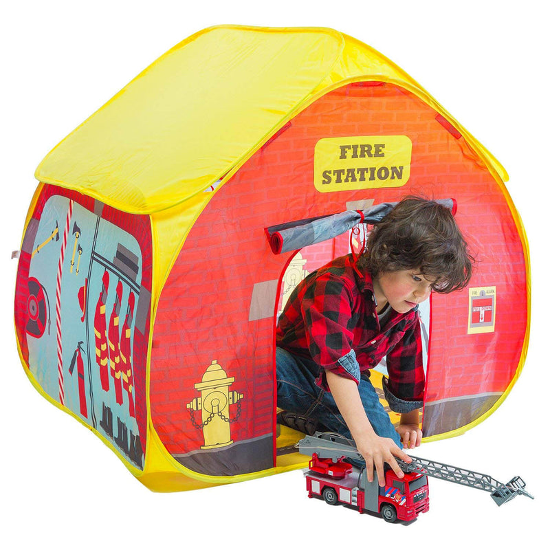 Tenda Casetta per Bambini Autoaprente Fun 2 Give Caserma dei Pompieri-2