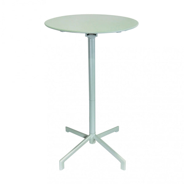 Vega Ø60x102 h cm hoher Tisch aus grünem Stahl sconto