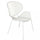 Stapelbarer Sessel Midway 64x54x85 h cm aus weißem Stahl
