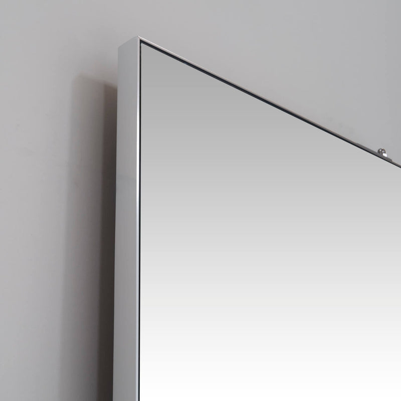 Specchio Orientabile in 48x5x140cm TFT Giro Argento-3