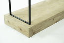 Scaffale 5 Ripiani 127x44x211 cm in Ferro e Legno Fox Nero-7