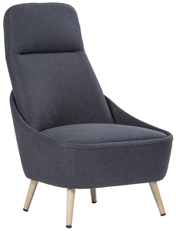 Gepolsterter Sessel aus Stoff mit Stahlbeinen Tosini Memphis Dunkelgrau prezzo