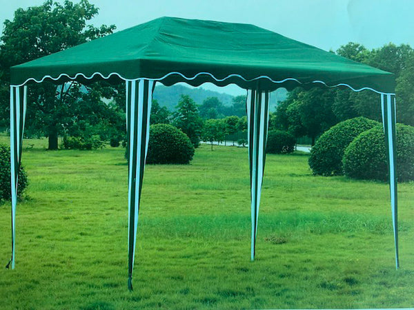 acquista Gartenpavillon aus Metall 3 x 4 m Morel Polyesterabdeckung Weißer Sonnenschirm