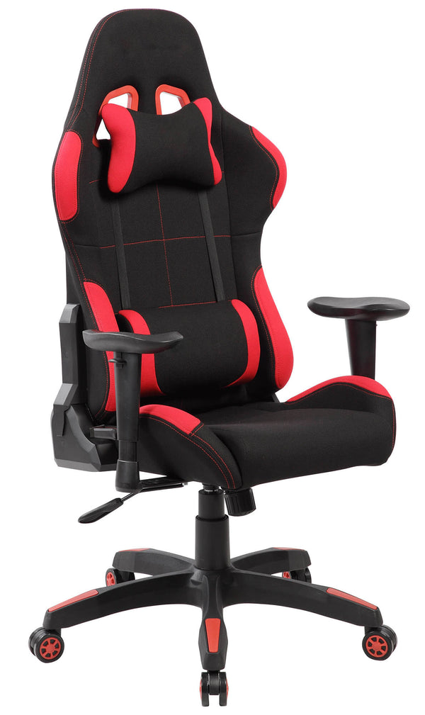 acquista Ergonomischer Gaming-Stuhl 72 x 57 x 134 cm in schwarzem und rotem Stoff