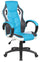 Ergonomischer Gaming-Stuhl 61 x 66 x 116 cm in weißem und blauem Kunstleder