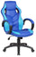 Ergonomischer Gaming-Stuhl 61 x 66 x 116 cm in blauem und hellblauem Kunstleder