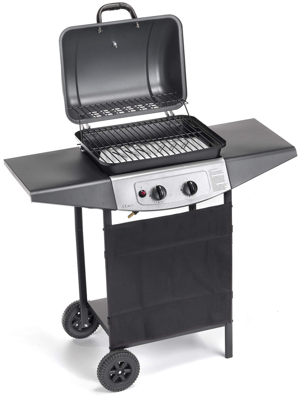 LPG Gasgrill mit Lavastein 1 Feuer Ompagrill 4936 Double online
