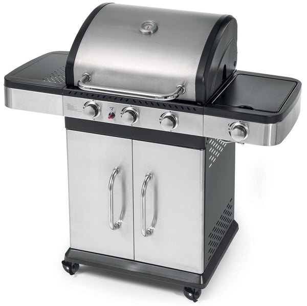 sconto LPG Gasgrill 3 Brenner + 1 Seitenbrenner Ompagrill Indianapolis 4