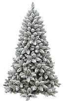 Albero di Natale Artificiale Innevato Monterey Floccato Varie Misure-1