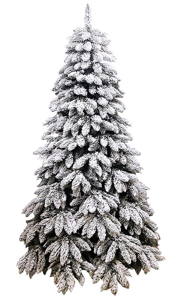 Schneebedeckter künstlicher Weihnachtsbaum von Tarvisio, beflockt, verschiedene Größen online