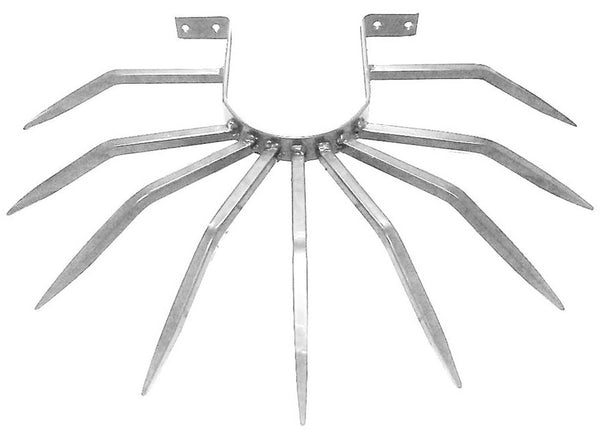 Diebstahlschutz mit Stahlspikes für Fallrohre Ø0-130 mm Außenrohre Silber prezzo