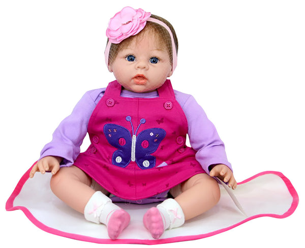 Kidfun Real Baby Maya Reborn Baby Doll Realistisches Vinyl 30cm sitzend online