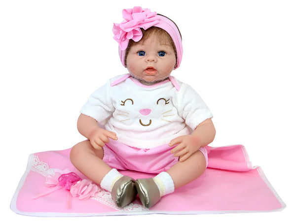 Kidfun Real Baby Miranda 30 cm realistische wiedergeborene weibliche Vinylpuppe sitzend acquista