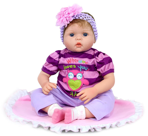 Kidfun Real Baby Yolanda Wiedergeborene weibliche Puppe Realistisches Vinyl 30cm Sitzend acquista