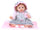 Wiedergeborene weibliche Puppe Realistisches Vinyl 30cm Sitzend Kidfun Real Baby Monique