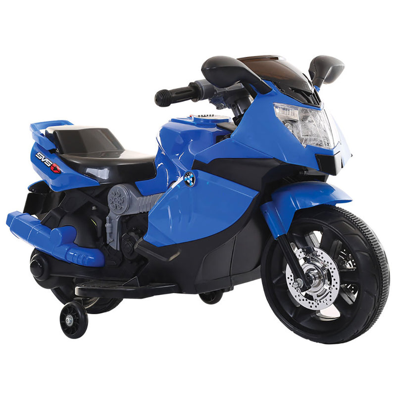 Moto Motocicletta Elettrica per Bambini 6V Kidfun Sportiva Blu-1