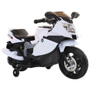 Moto Motocicletta Elettrica per Bambini 6V Kidfun Sportiva Bianca-1
