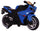 Elektrisches Motorrad für Kinder 12V Kidfun Blau