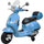 Piaggio Vespa GTS Electric 12V mit Topcase für Kinder Blau