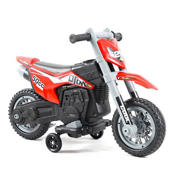 prezzo Elektromotorrad für Kinder 6V Motocross Rot