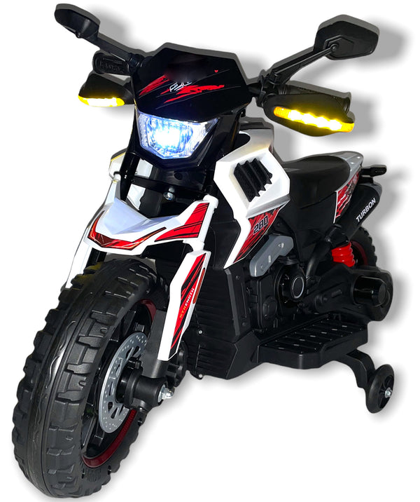 sconto Elektrisches Motorrad für Kinder 12V White Snake