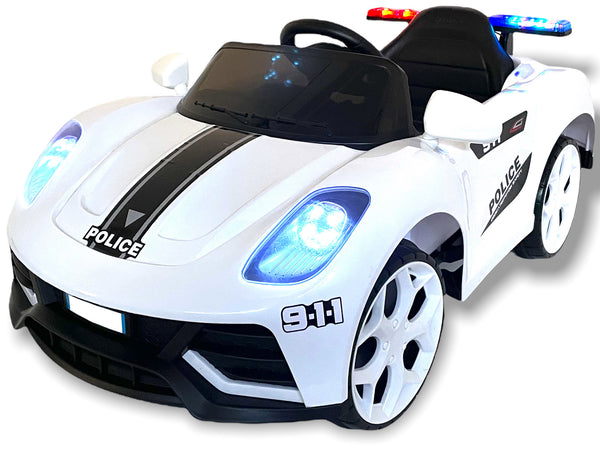 sconto Elektrisches Polizeiauto für Kinder 6V Police White