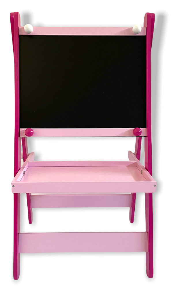 Kindertafel 49,5x42x83 cm mit rosa Holzstaffelei prezzo